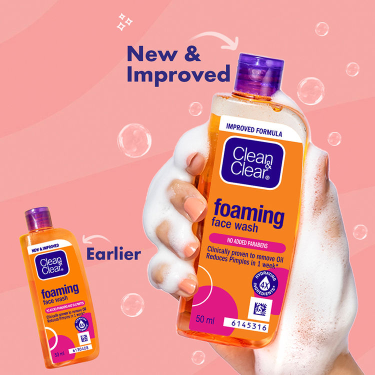Clean & Clear Foaming Face Wash – 50 ml