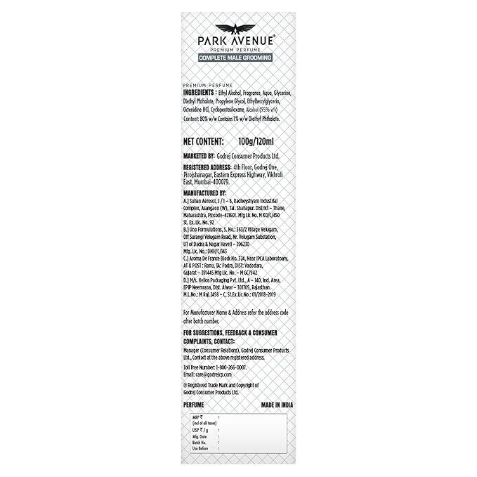 Park Avenue Amazon Woods Perfume Spray – 120 ml