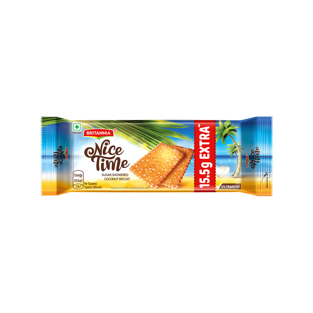 Britannia Nice Time Coconut Biscuits – 100 g