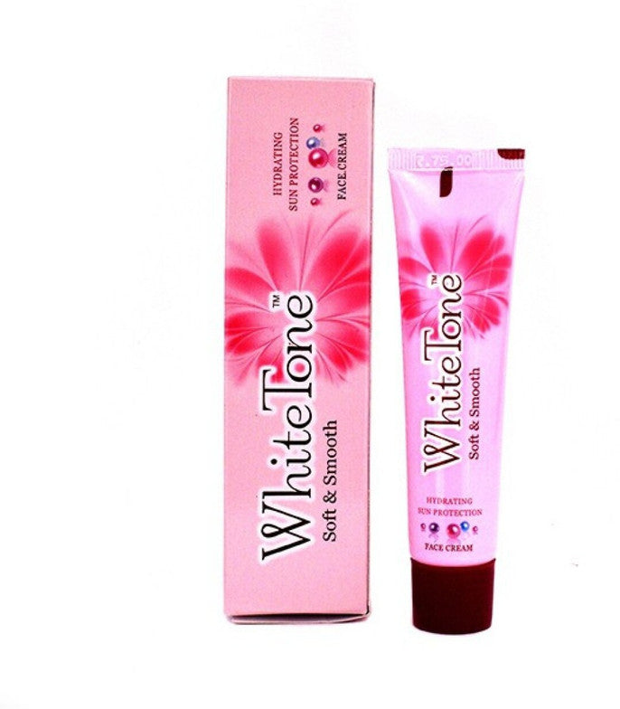 White Tone Face Cream - Hydrating Sun Protection, Soft & Smooth, 25 g