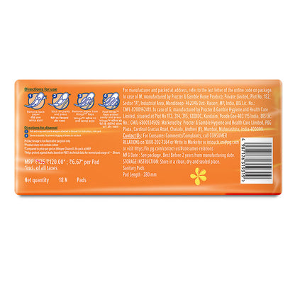 Whisper XL Sanitary Pads (18 Pads)