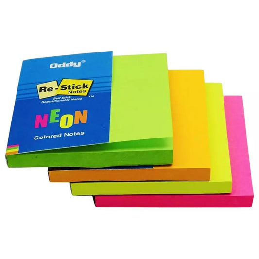 Oddy Re-Sticky Notes Neon