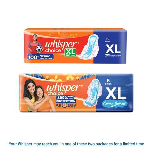 Whisper XL Sanitary Pads (6 Pads)