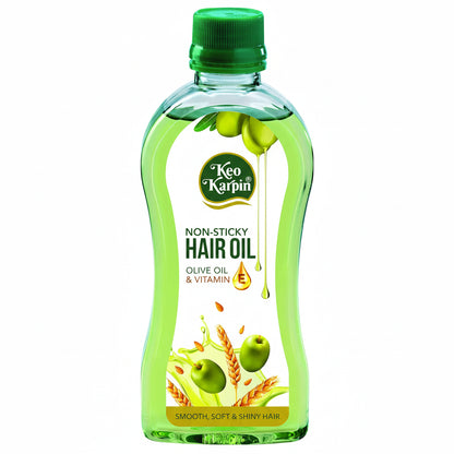 Keo Karpin Olive & Vitamin E Non-Sticky Hair Oil (300ml / 500ml)
