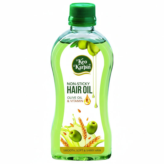 Keo Karpin Olive & Vitamin E Non-Sticky Hair Oil (300ml / 500ml)