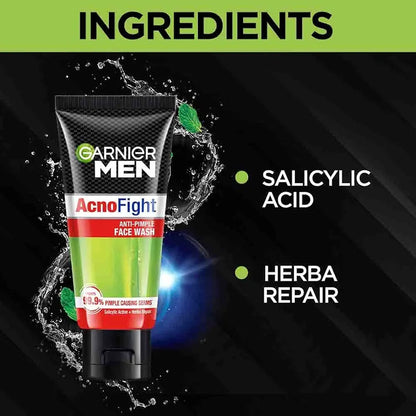 Garnier Men Acno Fight Face Wash – Anti-Pimple (50g)