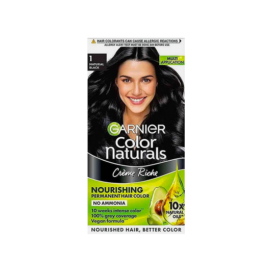Garnier Color Naturals Crème Hair Color – 1 Natural Black (35ml / 70ml)
