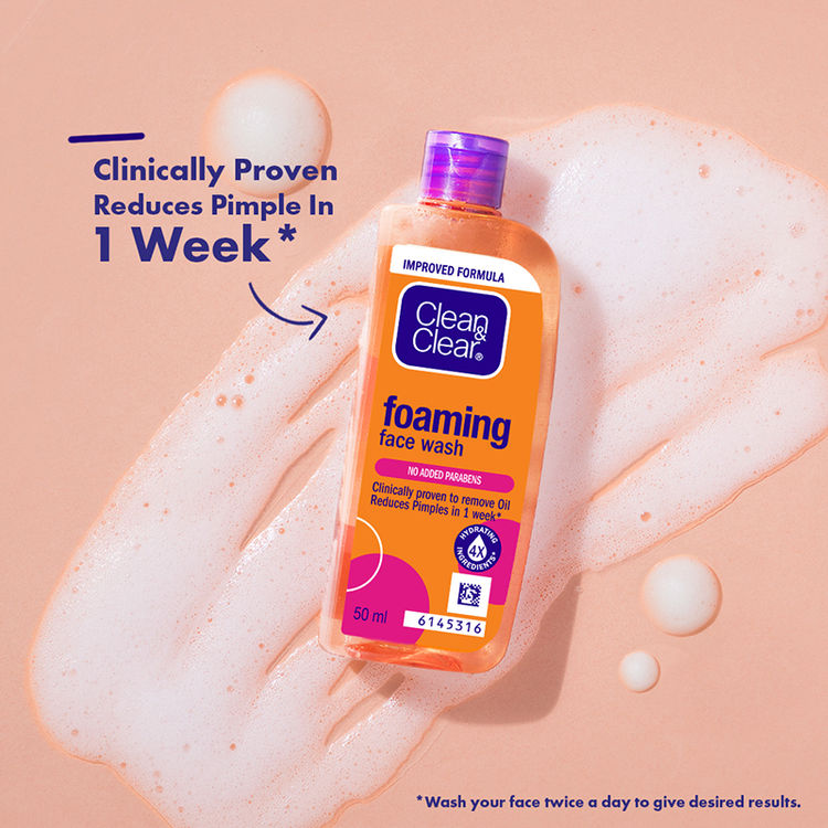 Clean & Clear Foaming Face Wash – 50 ml