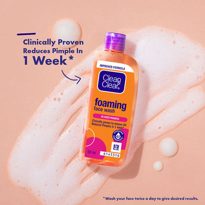 Clean & Clear Foaming Face Wash – 50 ml