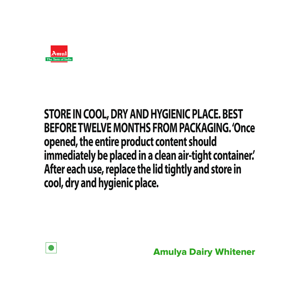 Amulya Dairy Whitener – 500g Pouch