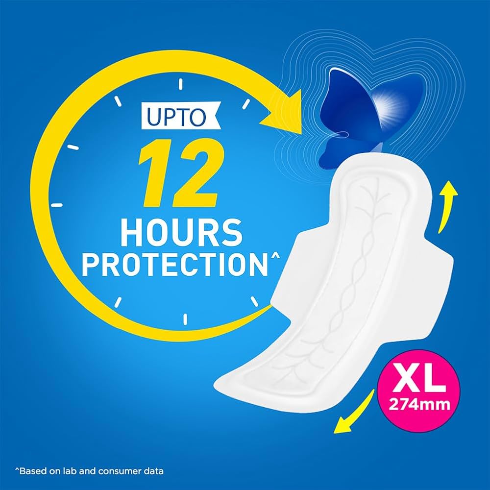 Stayfree Secure XL Cottony Soft Sanitary Pads (18 Pads)