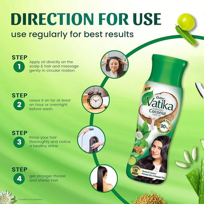 Dabur Vatika Enriched Coconut Hair Oil – 300ml